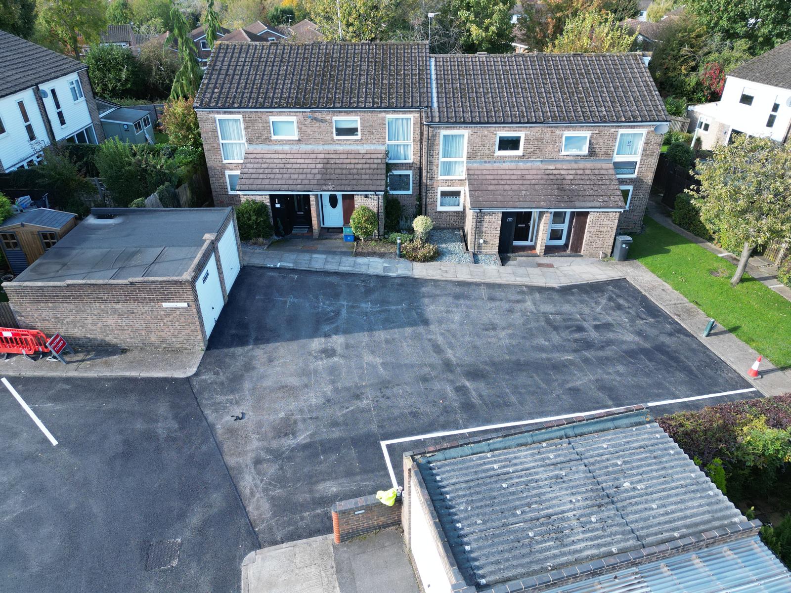 Completed residential tarmac finish with neat lines